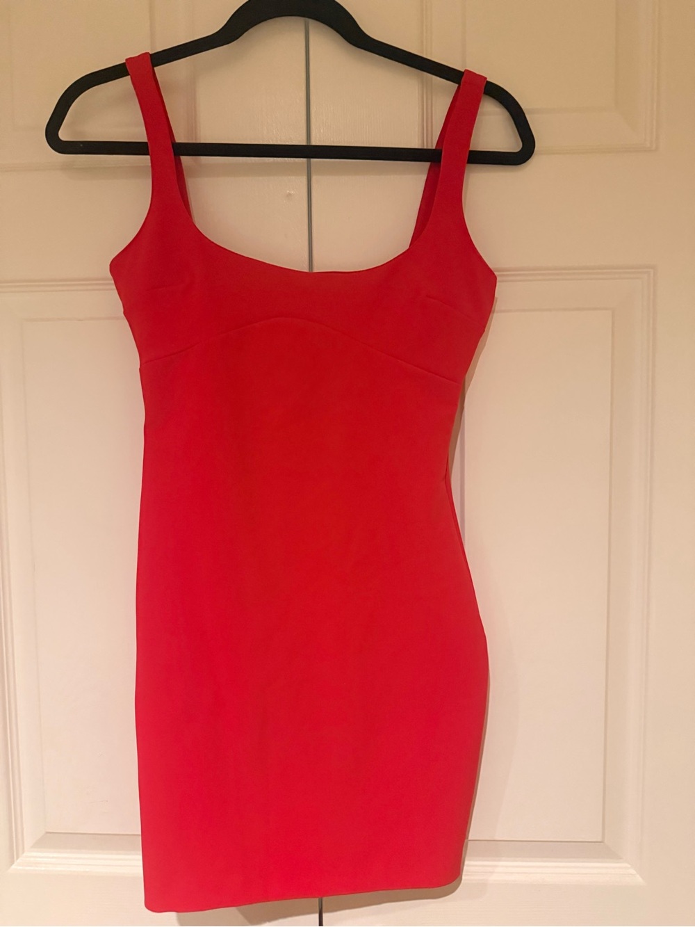 Zara Red Sleeveless Bodycon Mini Dress